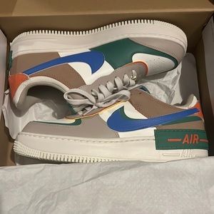 Womens AF1 Shadow multicolored size 10 womens